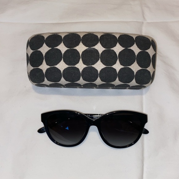 Kate Spade Amalia/s Black and Polka Dot Arms Sunglasses w/ BR Marimekko Case main image 6